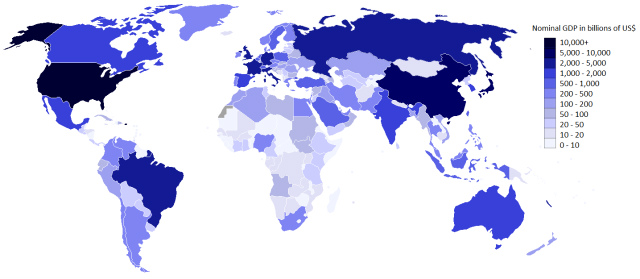 全米50州を世界各国のgdpに割り当てた地図 最新版 My Big Apple Ny My Big Apple Ny